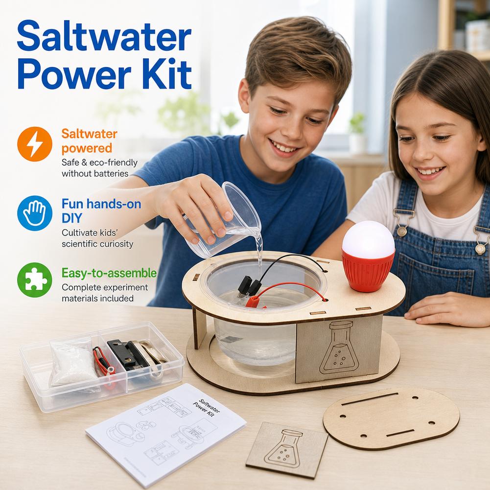 Science Kit - 직접 만드는 소금물 발전 LED 조명